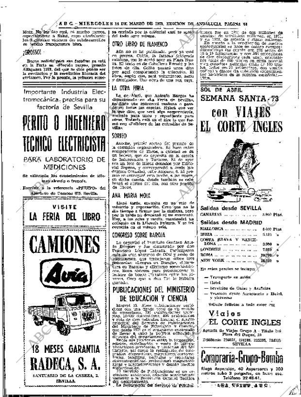 ABC SEVILLA 14-03-1973 página 44