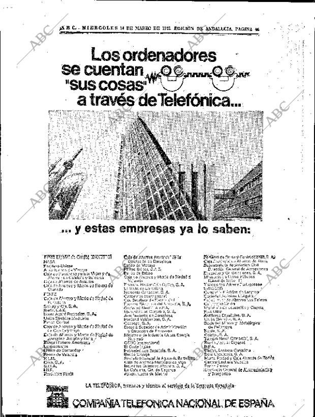 ABC SEVILLA 14-03-1973 página 46