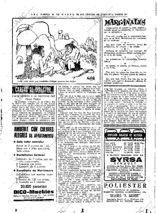 ABC SEVILLA 20-03-1973 página 101