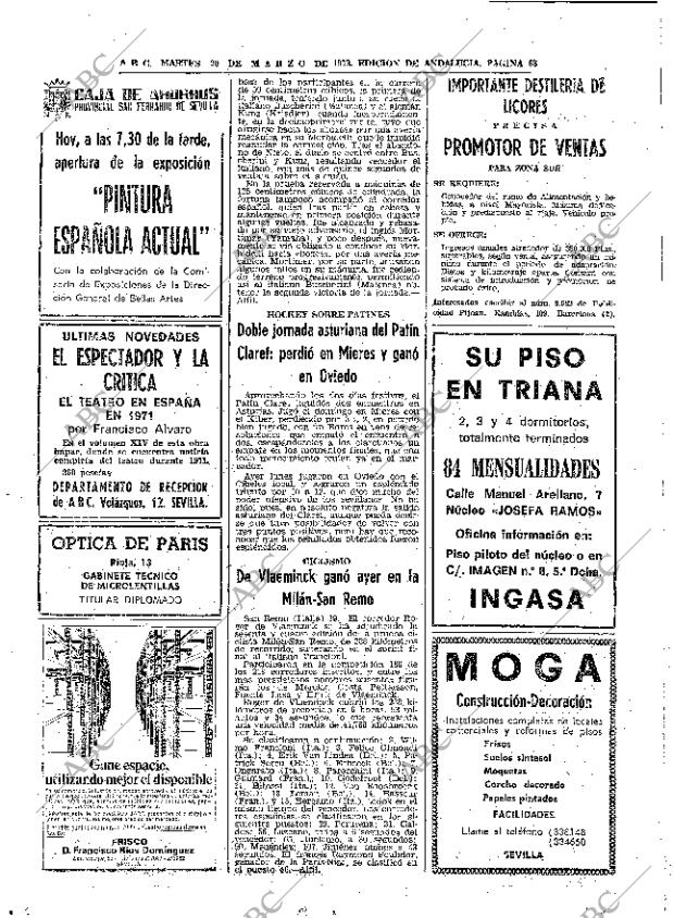 ABC SEVILLA 20-03-1973 página 68