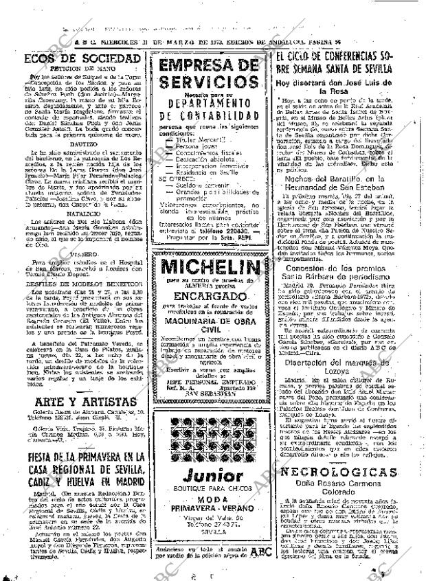 ABC SEVILLA 21-03-1973 página 56