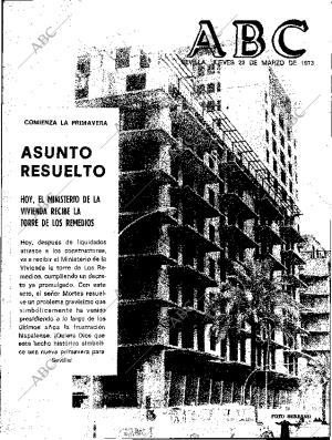 ABC SEVILLA 22-03-1973 página 1