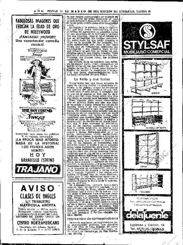 ABC SEVILLA 22-03-1973 página 40