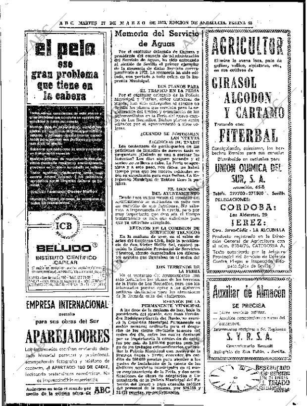 ABC SEVILLA 27-03-1973 página 46