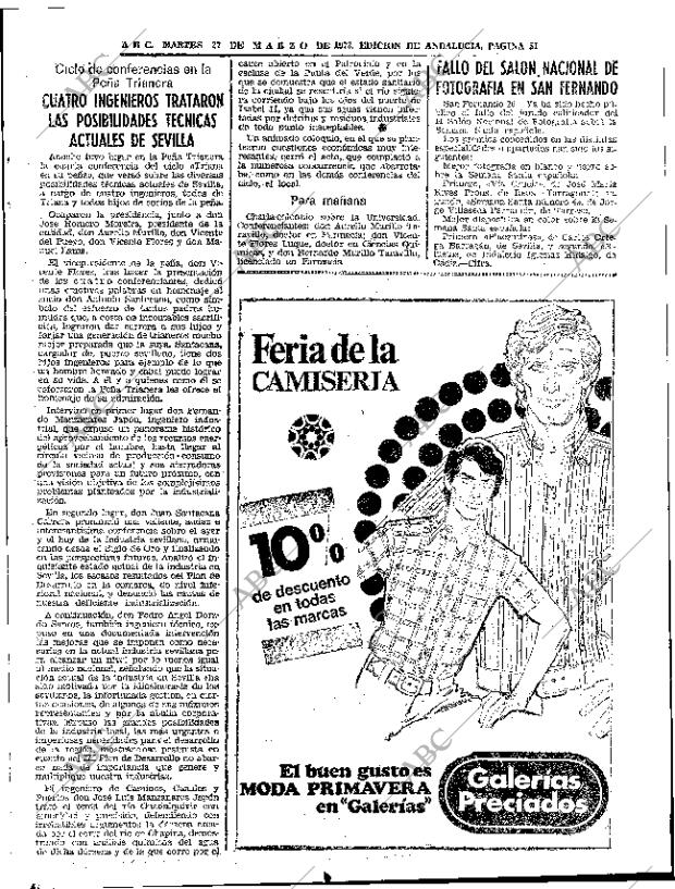ABC SEVILLA 27-03-1973 página 51