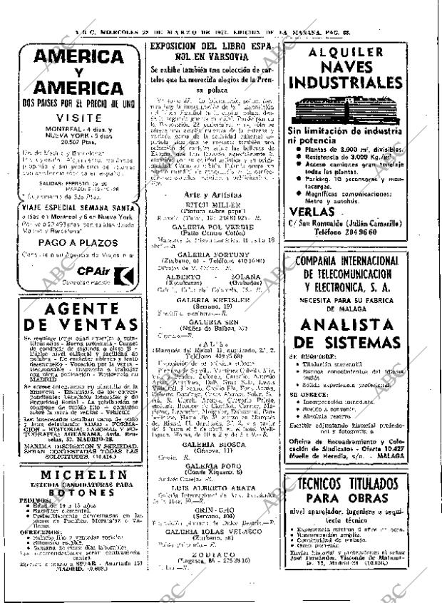 ABC MADRID 28-03-1973 página 68