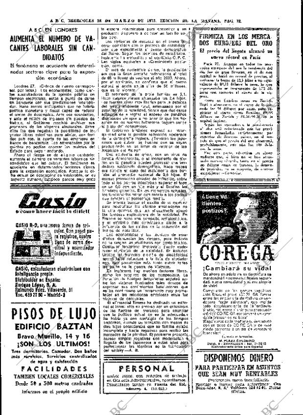ABC MADRID 28-03-1973 página 72