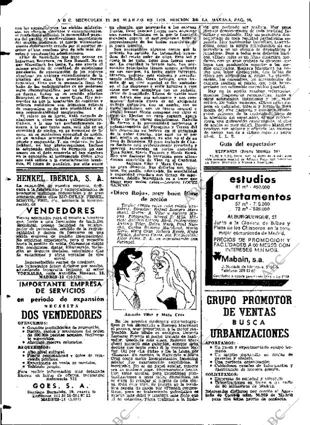 ABC MADRID 28-03-1973 página 96