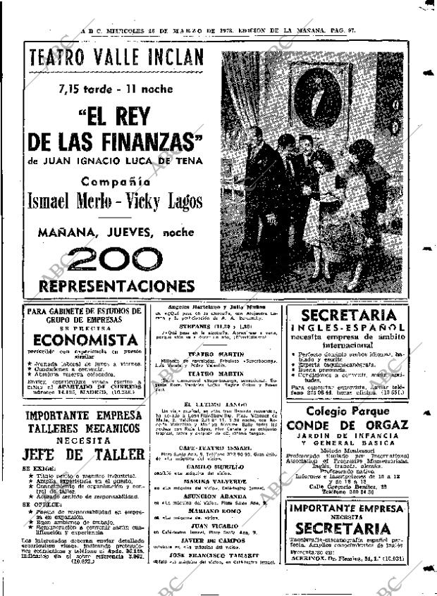 ABC MADRID 28-03-1973 página 97