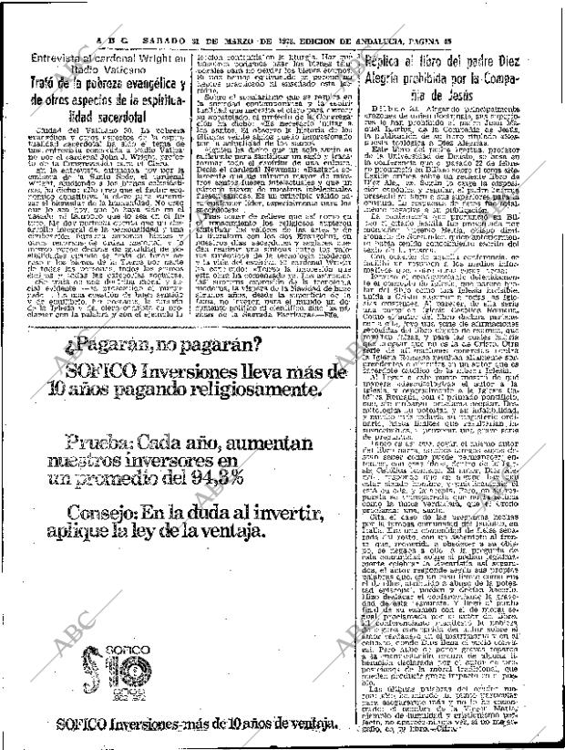 ABC SEVILLA 31-03-1973 página 45