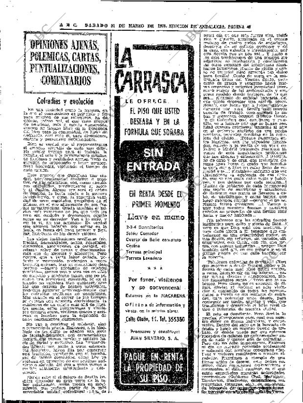 ABC SEVILLA 31-03-1973 página 46