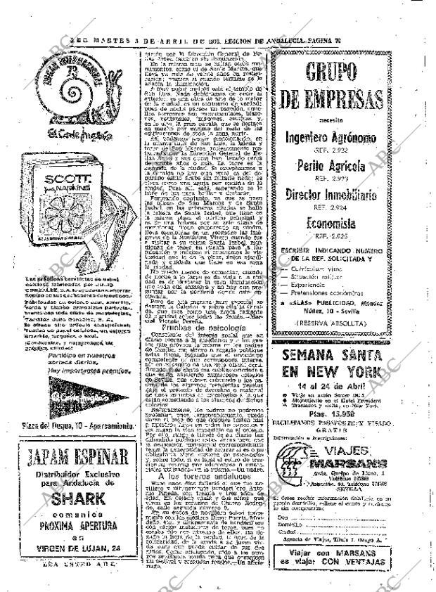 ABC SEVILLA 03-04-1973 página 74