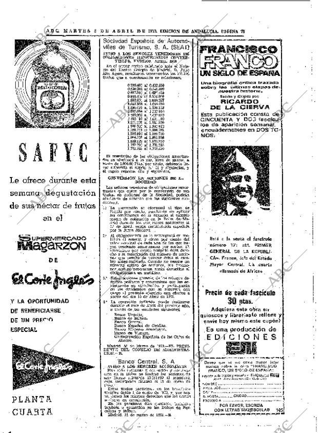 ABC SEVILLA 03-04-1973 página 78