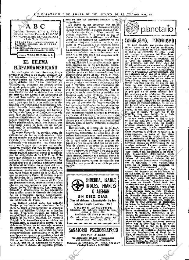 ABC MADRID 07-04-1973 página 30