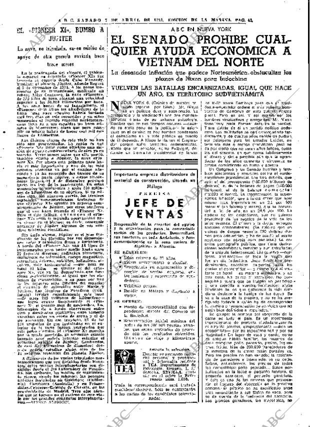 ABC MADRID 07-04-1973 página 41