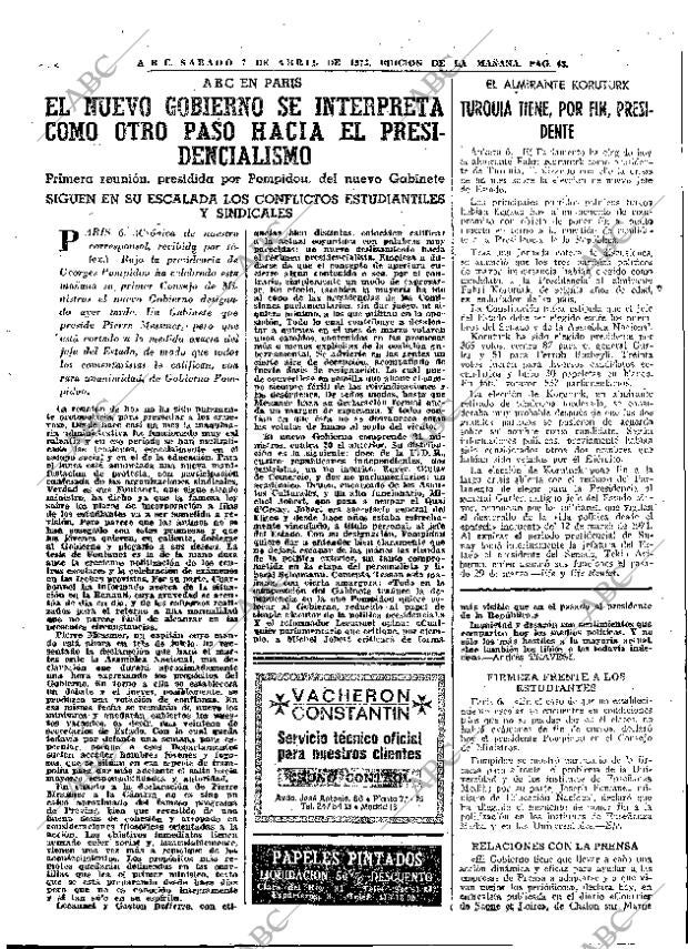 ABC MADRID 07-04-1973 página 43