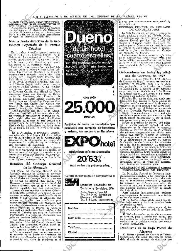 ABC MADRID 07-04-1973 página 60