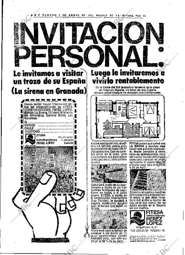 ABC MADRID 07-04-1973 página 64