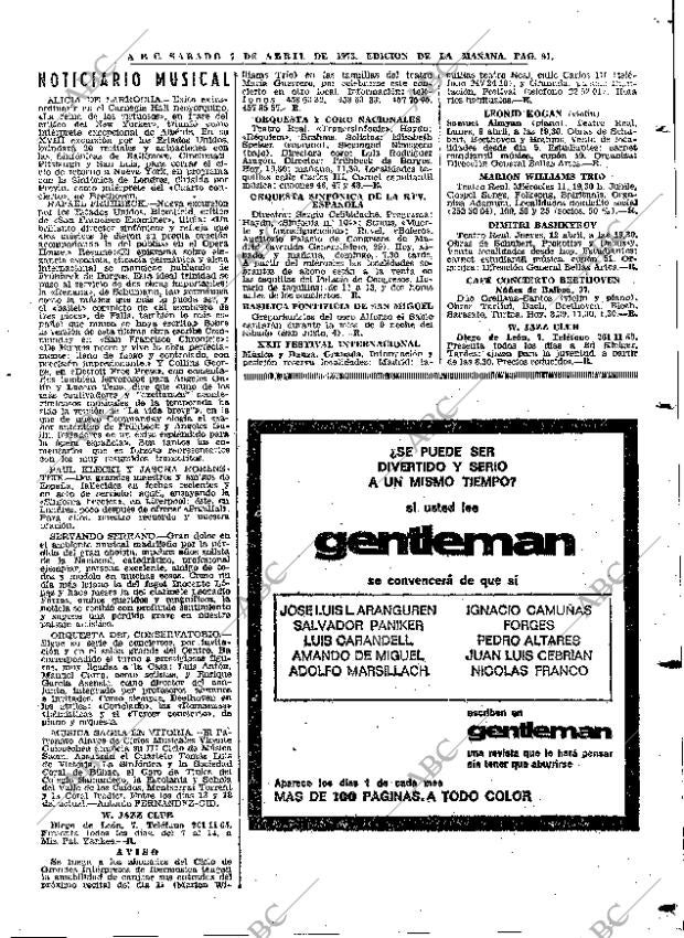 ABC MADRID 07-04-1973 página 91