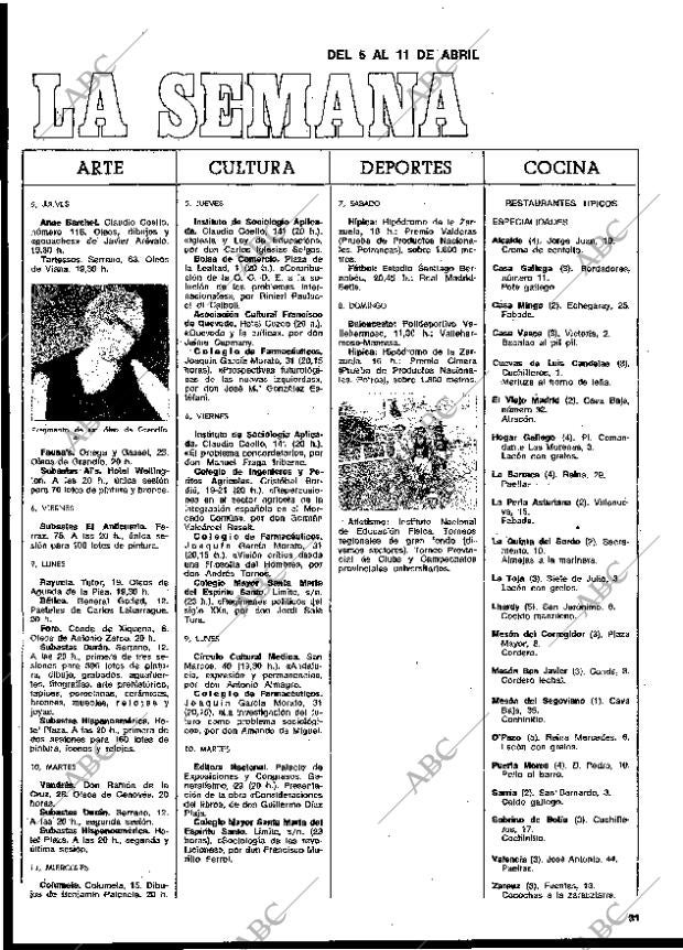 BLANCO Y NEGRO MADRID 07-04-1973 página 31
