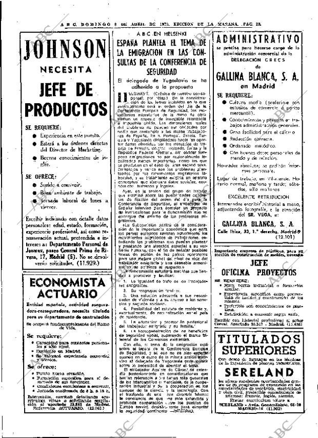 ABC MADRID 08-04-1973 página 22
