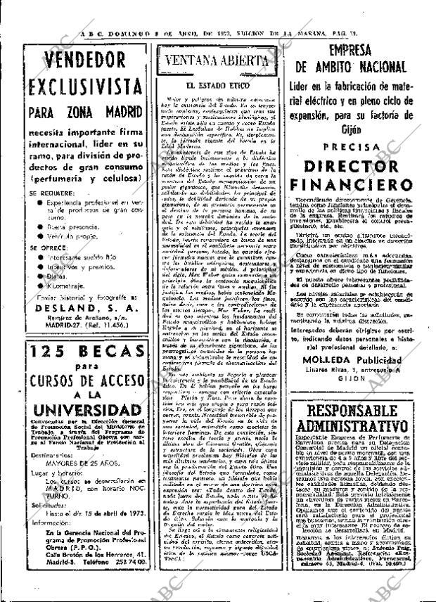 ABC MADRID 08-04-1973 página 52