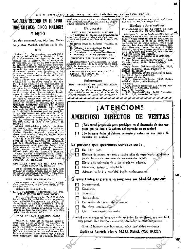 ABC MADRID 08-04-1973 página 67