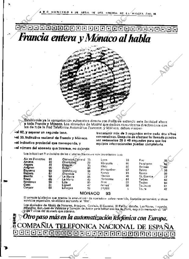 ABC MADRID 08-04-1973 página 76