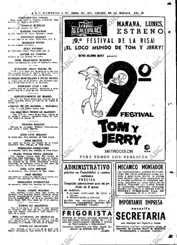 ABC MADRID 08-04-1973 página 83