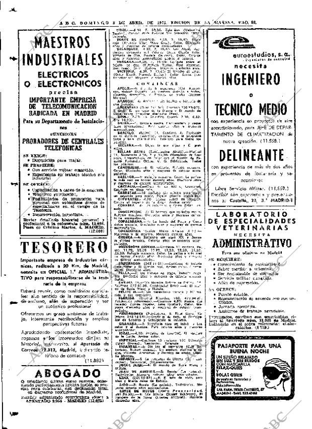 ABC MADRID 08-04-1973 página 88