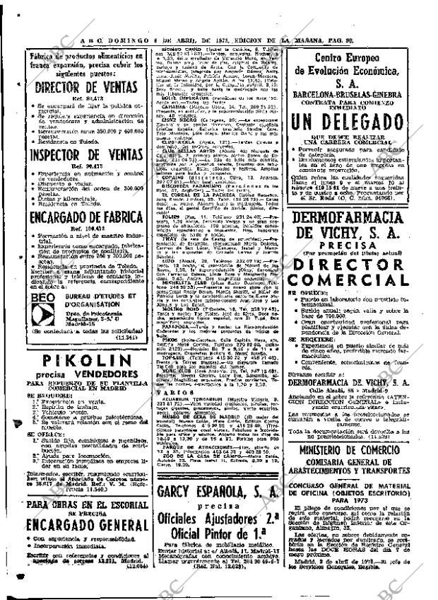 ABC MADRID 08-04-1973 página 90