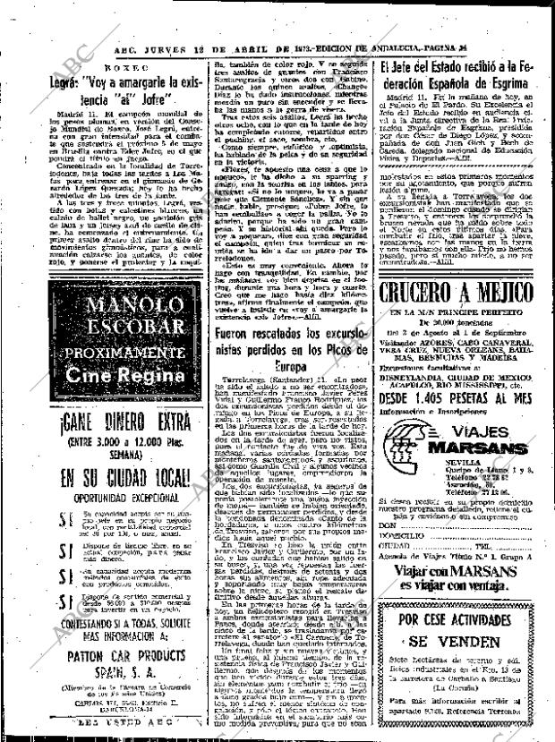 ABC SEVILLA 12-04-1973 página 74