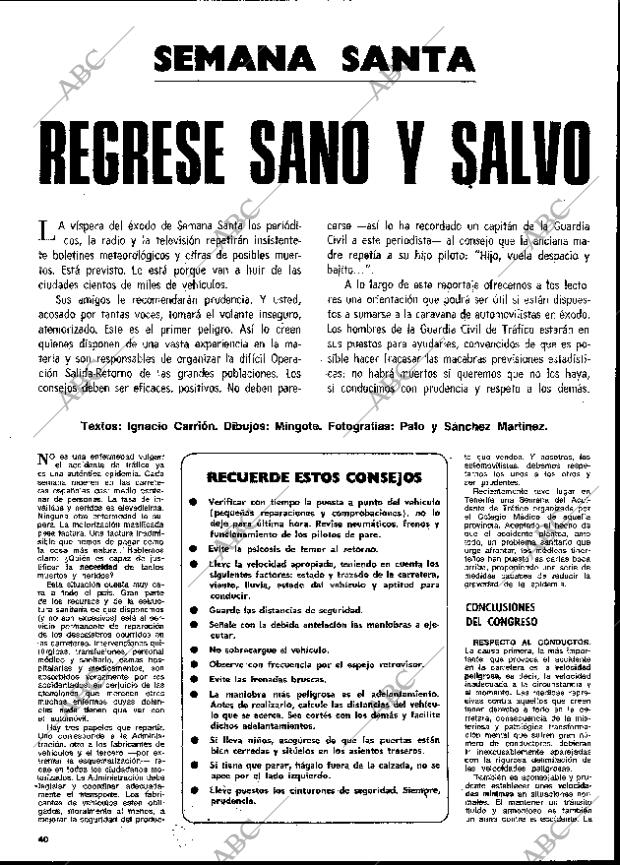 BLANCO Y NEGRO MADRID 14-04-1973 página 40