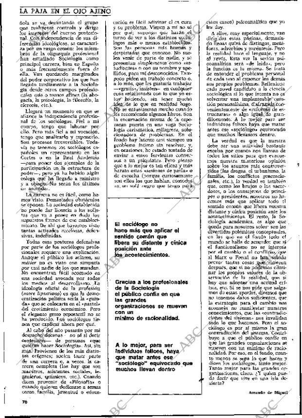 BLANCO Y NEGRO MADRID 14-04-1973 página 70