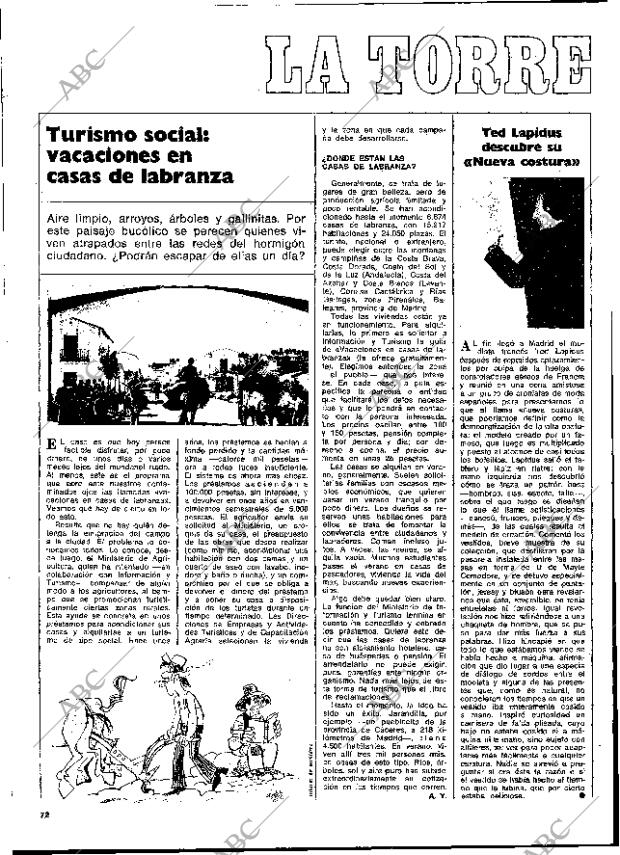 BLANCO Y NEGRO MADRID 14-04-1973 página 72