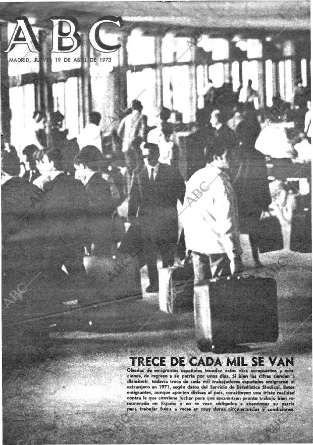 ABC MADRID 19-04-1973 página 1