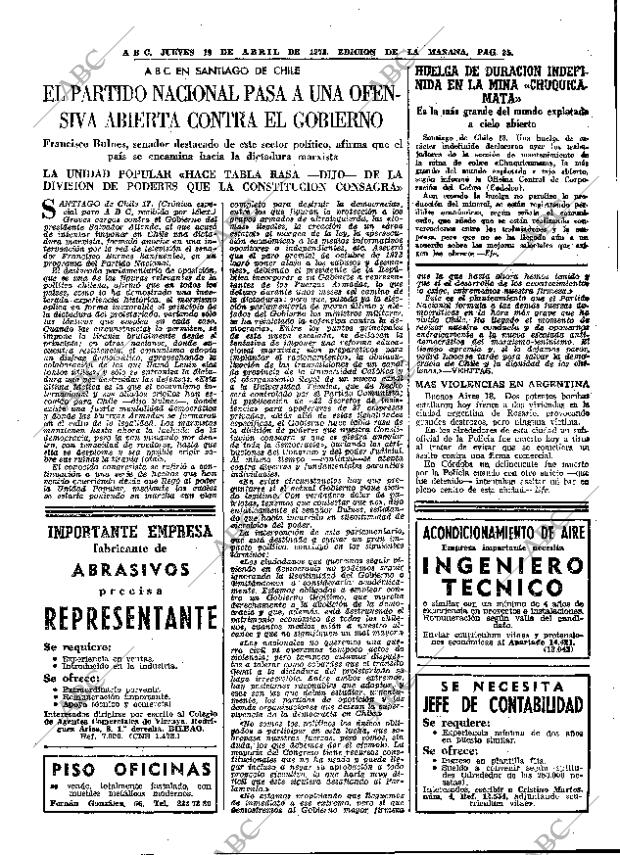 ABC MADRID 19-04-1973 página 25