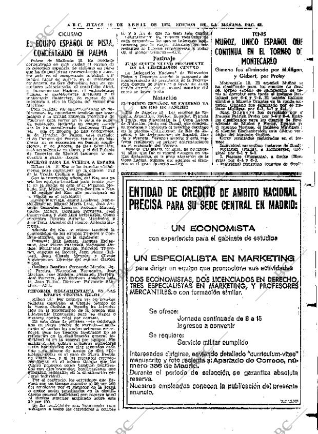 ABC MADRID 19-04-1973 página 61