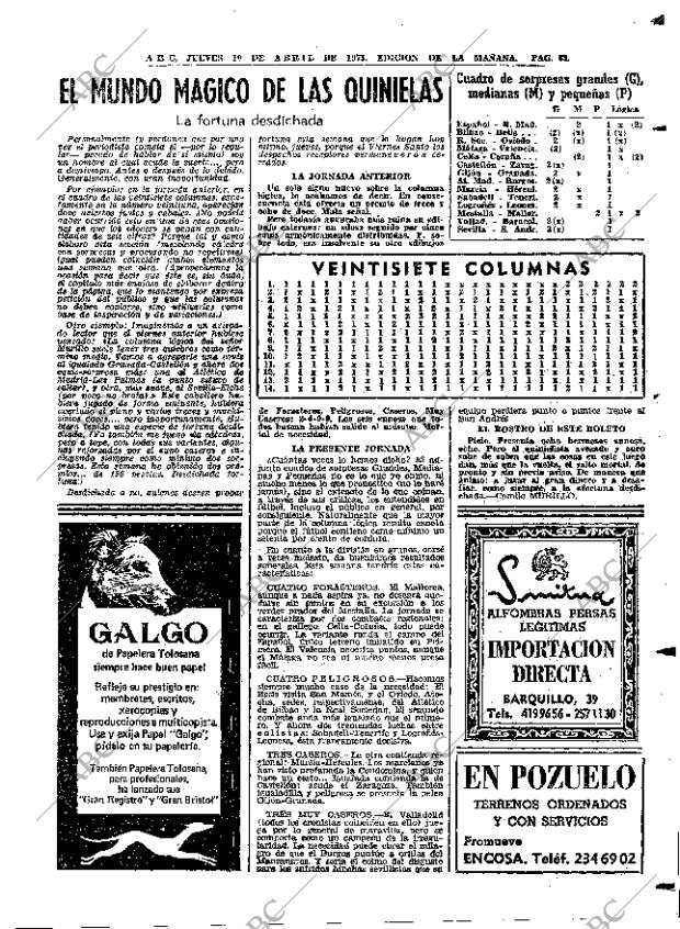 ABC MADRID 19-04-1973 página 63