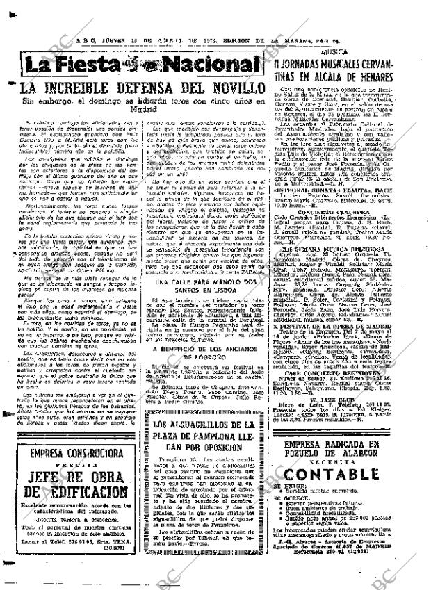ABC MADRID 19-04-1973 página 64