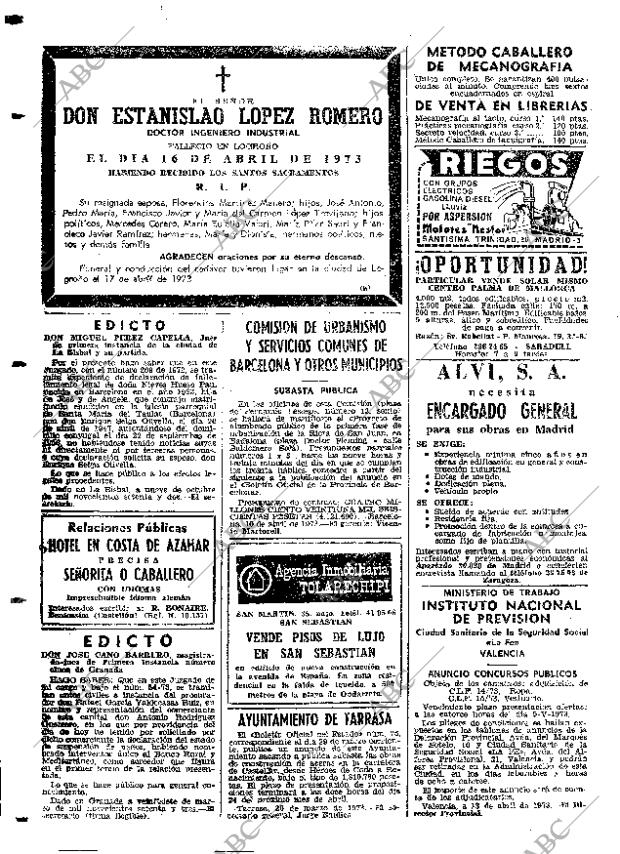 ABC MADRID 19-04-1973 página 84