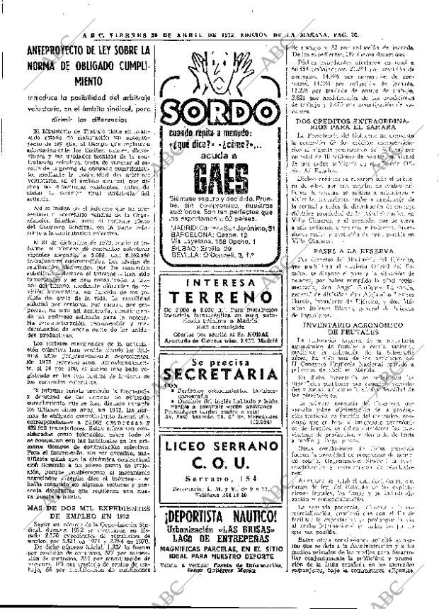 ABC MADRID 20-04-1973 página 26