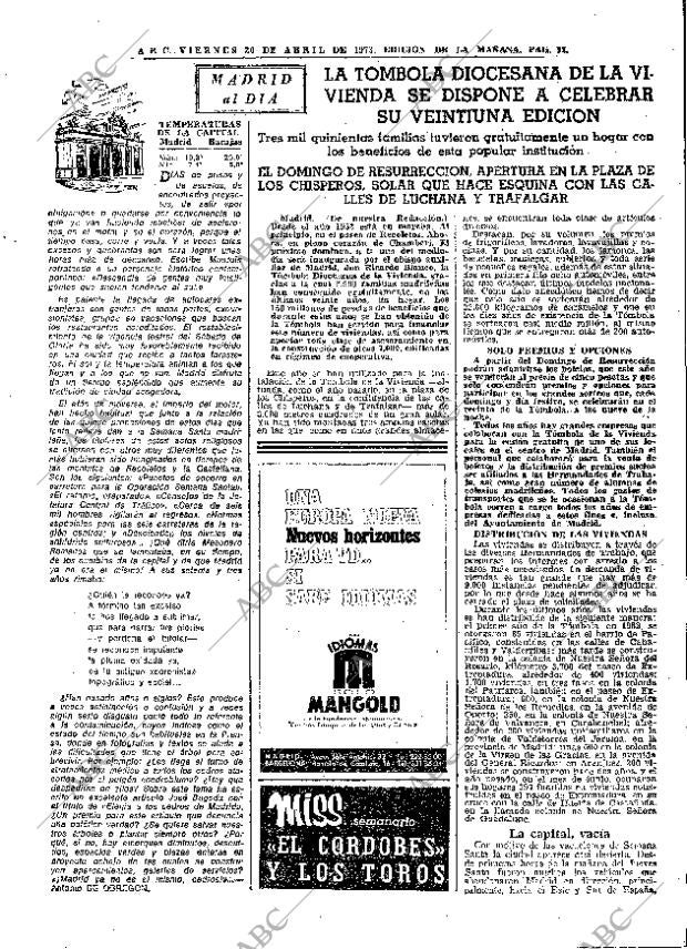 ABC MADRID 20-04-1973 página 37