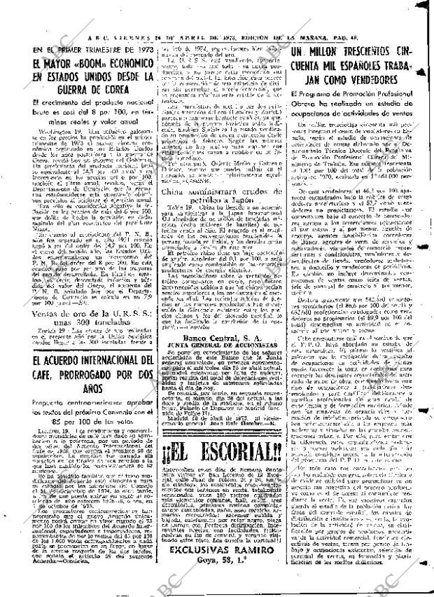 ABC MADRID 20-04-1973 página 49