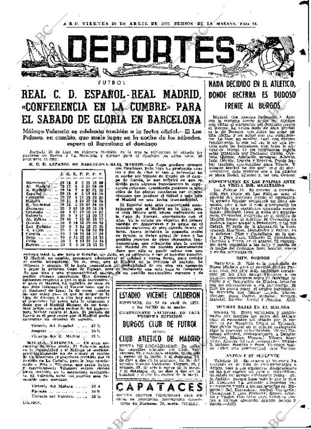 ABC MADRID 20-04-1973 página 51