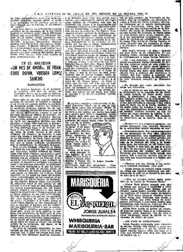 ABC MADRID 20-04-1973 página 57