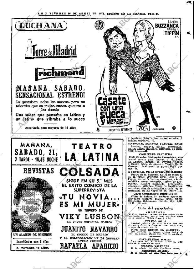ABC MADRID 20-04-1973 página 61