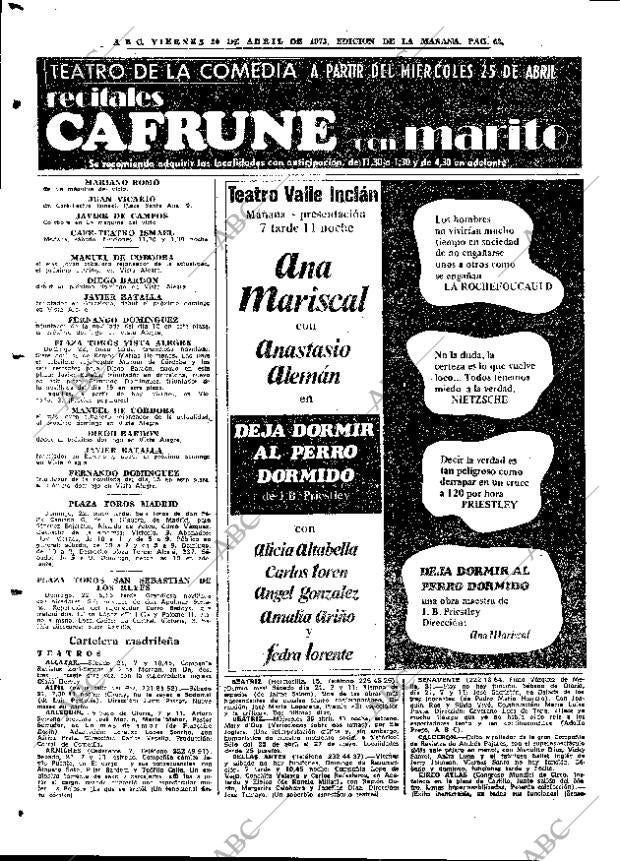 ABC MADRID 20-04-1973 página 62