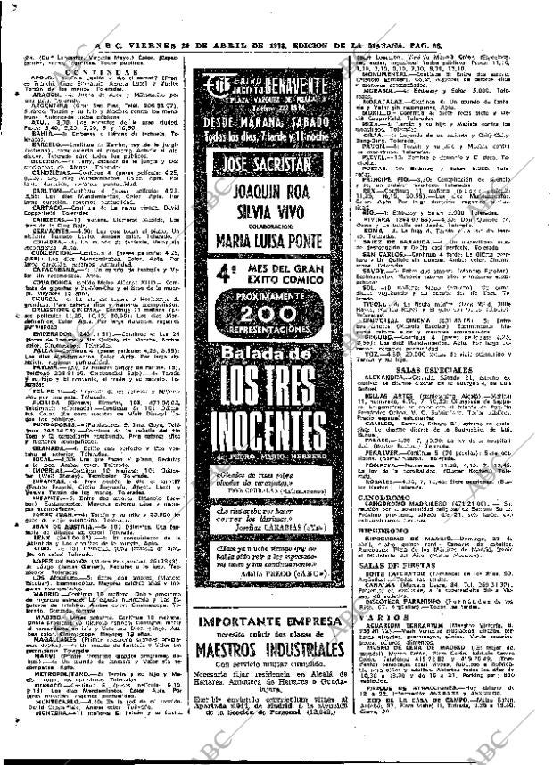 ABC MADRID 20-04-1973 página 66