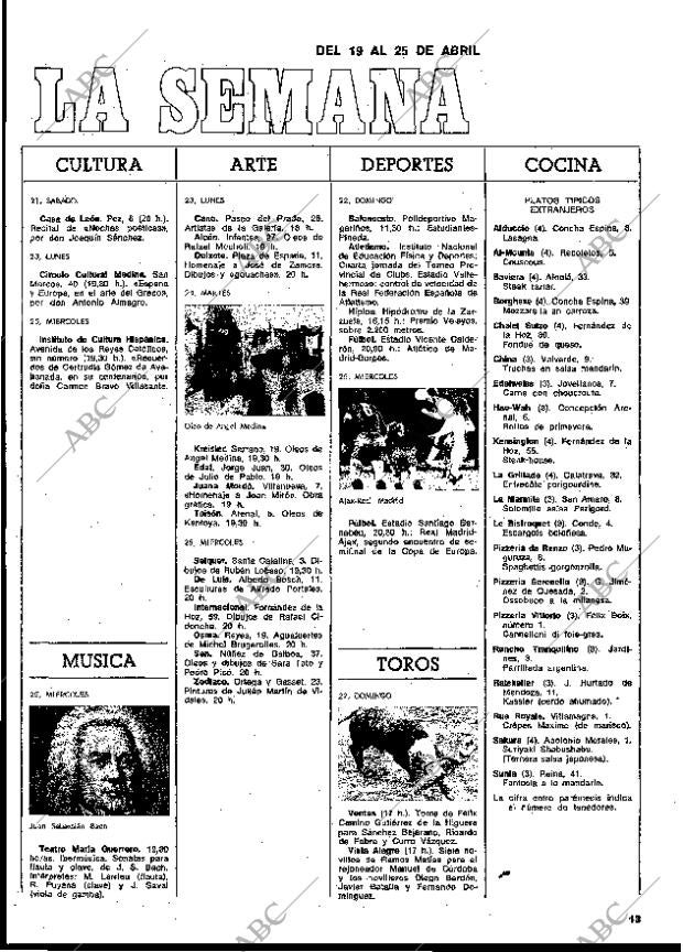 BLANCO Y NEGRO MADRID 21-04-1973 página 13